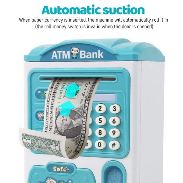 Fingerprint ATM Piggy Bank Saving Box For Kids - Image 5