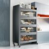 Kitchen Cabinet, Kitchen Shelf, Storage Shelf with Drop-Down Door, Sideboard Furniture