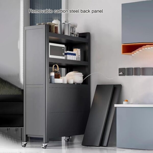 Kitchen Cabinet, Kitchen Shelf, Storage Shelf with Drop-Down Door, Sideboard Furniture - Image 3