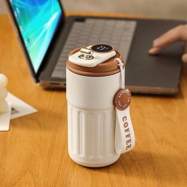 Coffee Insulated Thermal Mug 450ml with Temperature Display