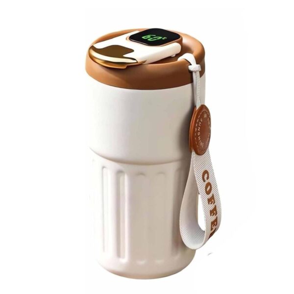 Coffee Insulated Thermal Mug 450ml with Temperature Display - Image 4