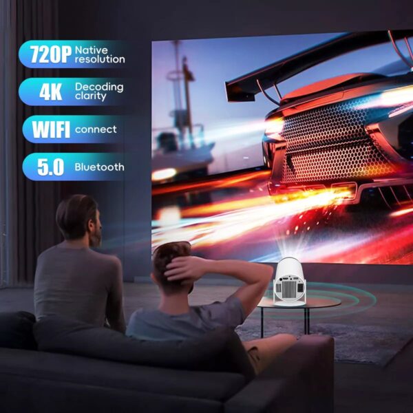 4K Mini Projector 10000 Lumen LED 1080P WiFi Bluetooth UHD Portable Home Theater - Image 9