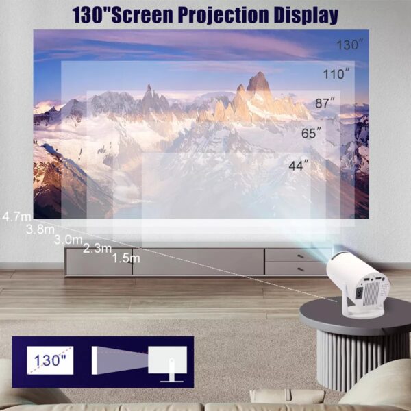 4K Mini Projector 10000 Lumen LED 1080P WiFi Bluetooth UHD Portable Home Theater - Image 10