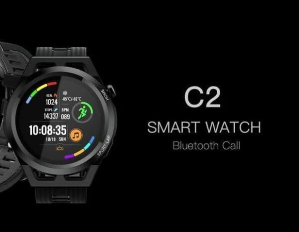 HainoTeko C2 Smartwatch 46mm Germany – Bluetooth Call – IP68 – For Android & IOS | Black - Image 3