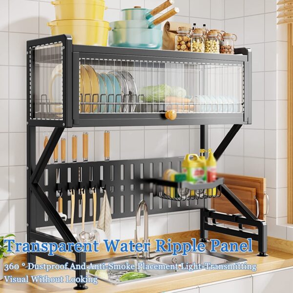 Kitchen Organizer And Storage Shelf With Cover - Image 4