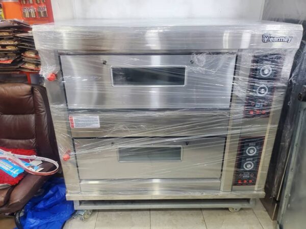 Yearmay Commercial Gas Oven Double Deck 4 Trays Professional Baking Oven - Image 3