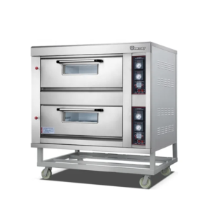 Yearmay Commercial Gas Oven Double Deck 4 Trays Professional Baking Oven