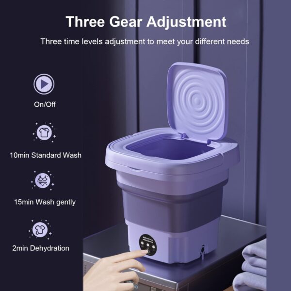 Portable Mini Washing Machine Foldable - Image 2