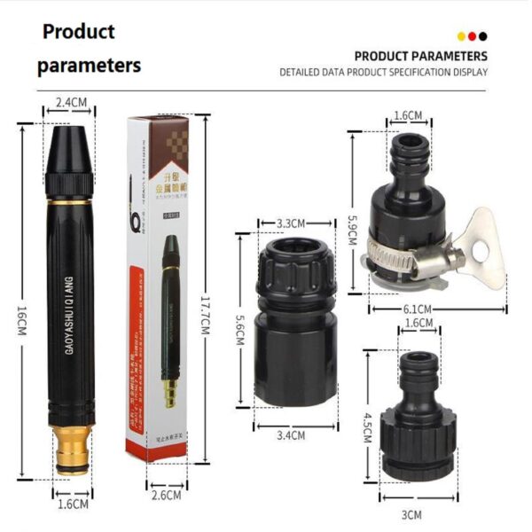 Home car washing water gun water pipe connector set garden clean hose to pour flowers sprinkle - Image 3