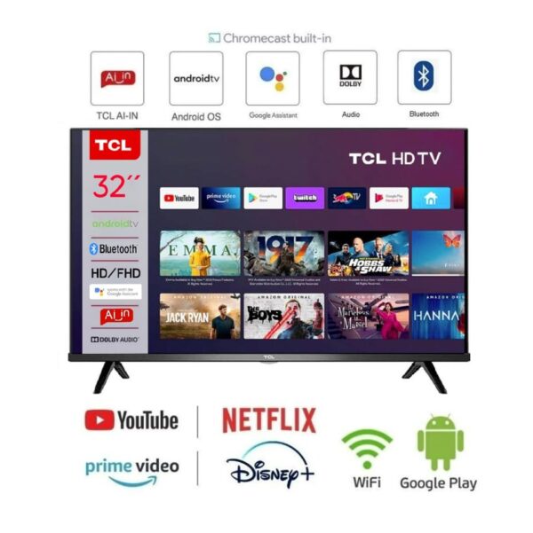 TCL 32 inch Smart Google Android TV 32S5400AF Bluetooth, Netflix, YouTube, DStv Stream App - Image 2