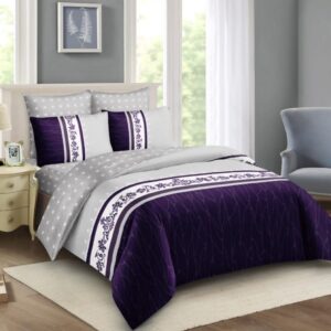 Duvet Cover Set 5by6 10pcs with 2 Pillowcases, 2 Cushions, 2 Curtains, 1 Neckroll,1 Fitted Bedsheet,  1 Flat Bedsheet, 1 Pair of Sandles, 1 Duvet with zip
