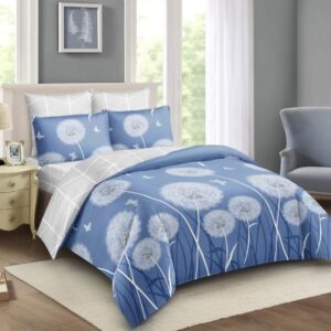 Duvet Cover Set 5by6 10pcs with 2 Pillowcases, 2 Cushions, 2 Curtains, 1 Neckroll,1 Fitted Bedsheet,  1 Flat Bedsheet, 1 Pair of Sandles, 1 Duvet with zip