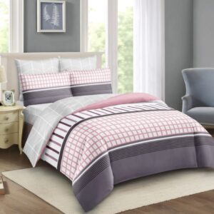 Duvet Cover Set 5by6 10pcs with 2 Pillowcases, 2 Cushions, 2 Curtains, 1 Neckroll,1 Fitted Bedsheet,  1 Flat Bedsheet, 1 Pair of Sandles, 1 Duvet with zip