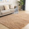Large fluffy Center Carpet 200x250cm - Brown