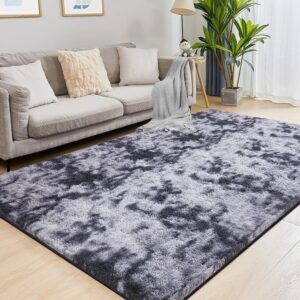 Large fluffy Center Carpet 200x250cm - Dark Grey