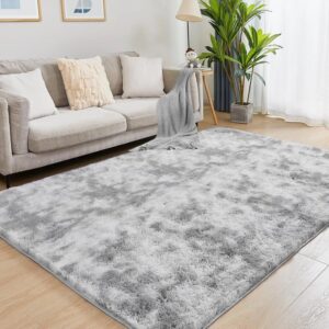 Large fluffy Center Carpet 200x250cm - Light Gray