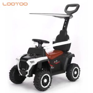 Kids Rechargeable Electric Bike Cars Push Upto 5Yrs - White