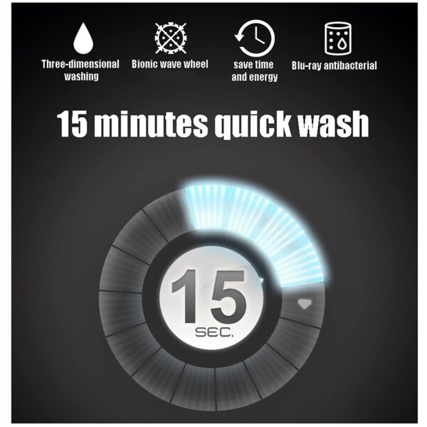 Bomn 6kg Washing Machine [ Wash, Spin, Rinse & Drain ] - Image 3