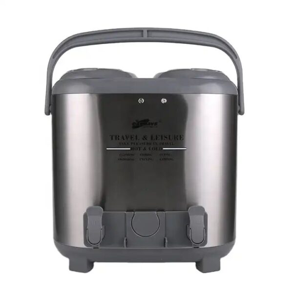 15 Litres Twin Hot & Cold Thermos Tea Coffee Water Flask-Silver