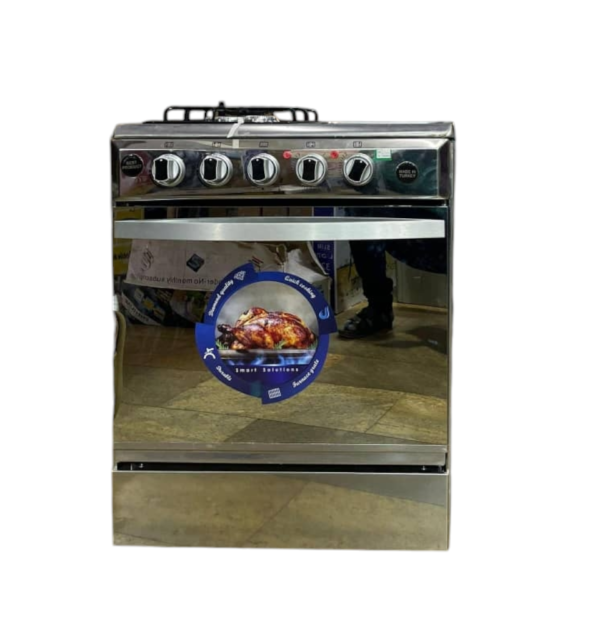 Superchef 3 Gas Burners + 1 Electric Plates Gas Cooker Oven 60x60cm, Oven uses Gas