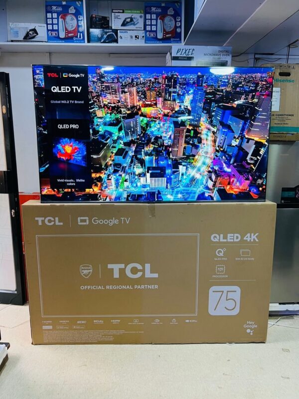 TCL 75" QLED Pro+ Smart Google Android TV Quantum Dot