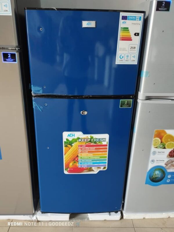 ADH 220L Double Door Refrigerator Blue