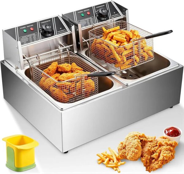 ADH 12L Electric Double Deep Fryer Dual Basket [ 6L+6L ]