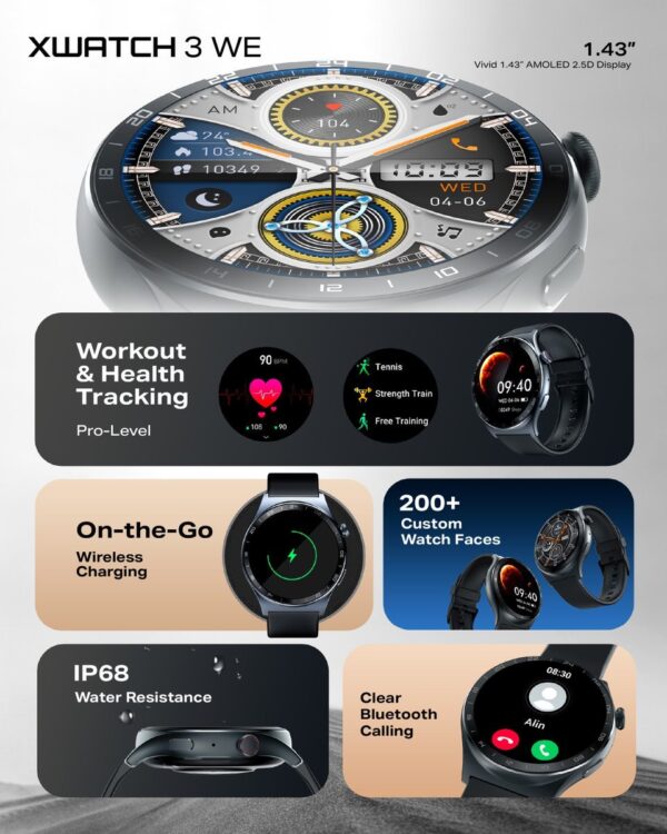 Infinix XWatch 3 WE XW3E AMOLED Screen Smart Watch - Image 2