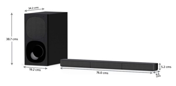 Sony HT-S20R 5.1ch Home Theater Soundbar System 400 watts - black - Image 5