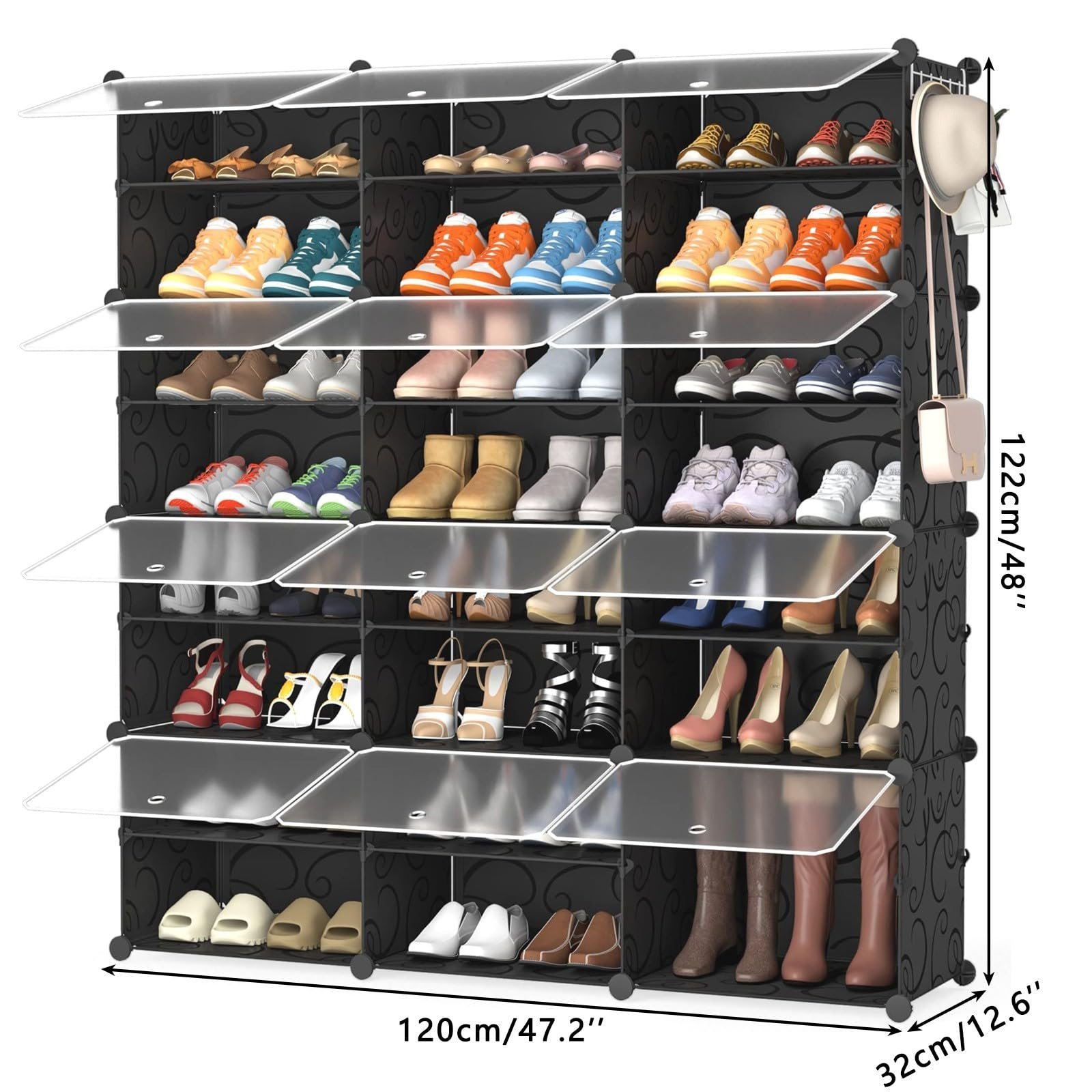 Plastic Shoe Rack 48 Pairs - Image 2