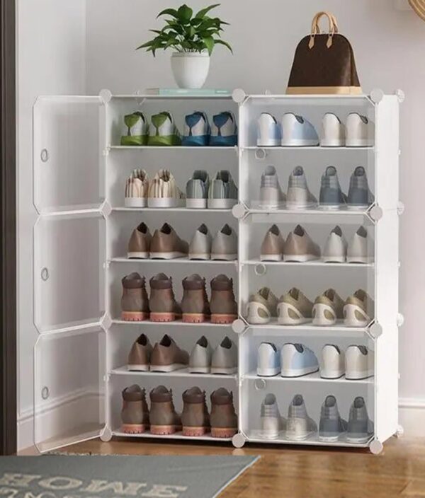 6 Door Plastic Shoe Rack 24 Pairs - Image 4
