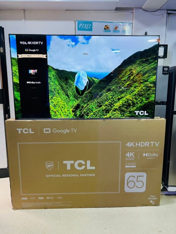 TCL 65 inch 4K HDR Google Smart Android TV with Bluetooth and WiFi