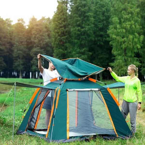 Camping Tent 6 People Green - Image 2