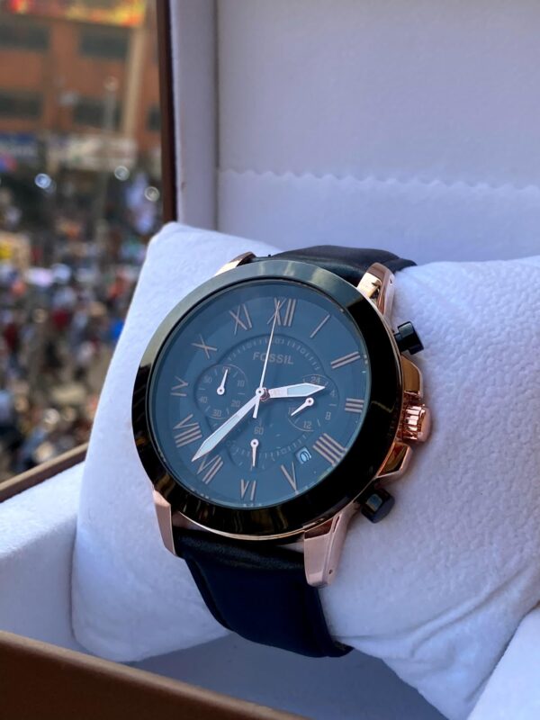Fossil Men's Grant Chronograph Brown Leather Watch