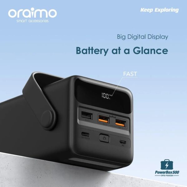 Oraimo 50000mAh 22.5W Power Bank PowerBox 500 - Image 5