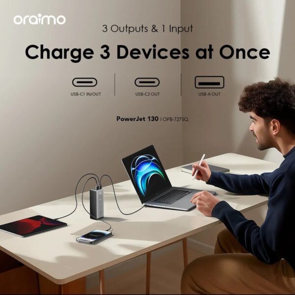 Oraimo PowerJet 130 27600mAh 130W Power Bank - Image 2