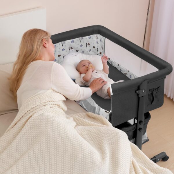 Baby Bassinet 3 in 1 Bed Side Baby Crib - Image 2