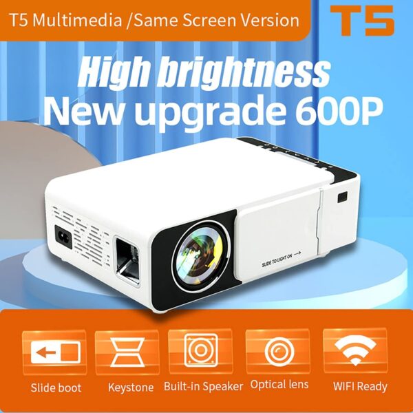 Borrego T5 Portable WiFi Smart Ultra Projector - Image 6