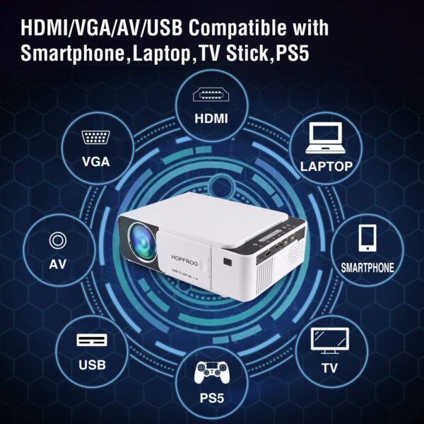 Borrego T5 Portable WiFi Smart Ultra Projector - Image 3