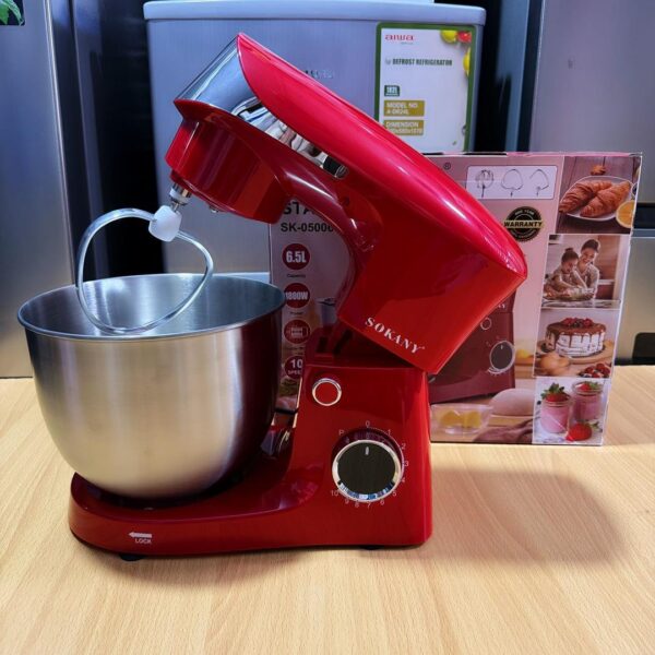Sokany 6.5L Stand Mixer/Cake Mixer - Red | Commercial Mixer - Image 2