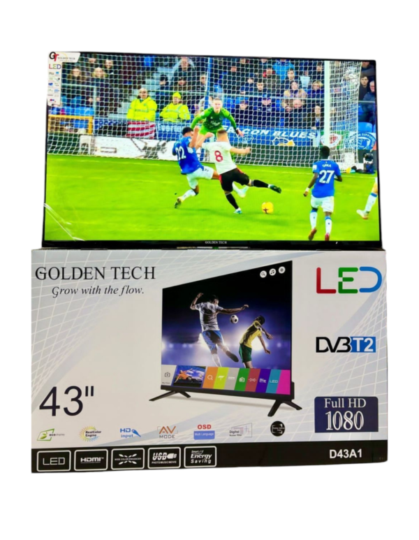 Golden Tech 43" Digital Frameless TV with In-built Free To Air Decoder - Image 2