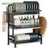 Kitchen Rack Dish Drainer Organiser 3 Tier