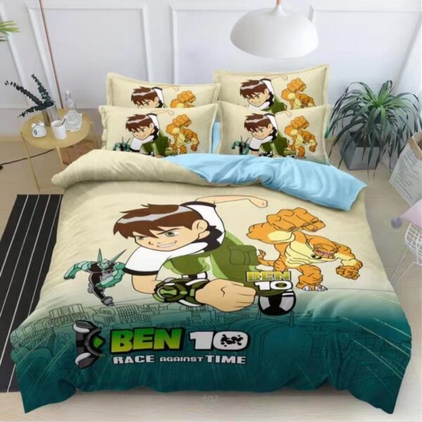 Ben 10 Kid's Character Duvets 4x6 1 Pillowcase, 1 Bedsheet, 1 Duvet