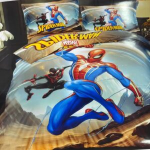 Spiderman Kid's Character Duvets 4x6 1 Pillowcase, 1 Bedsheet, 1 Duvet