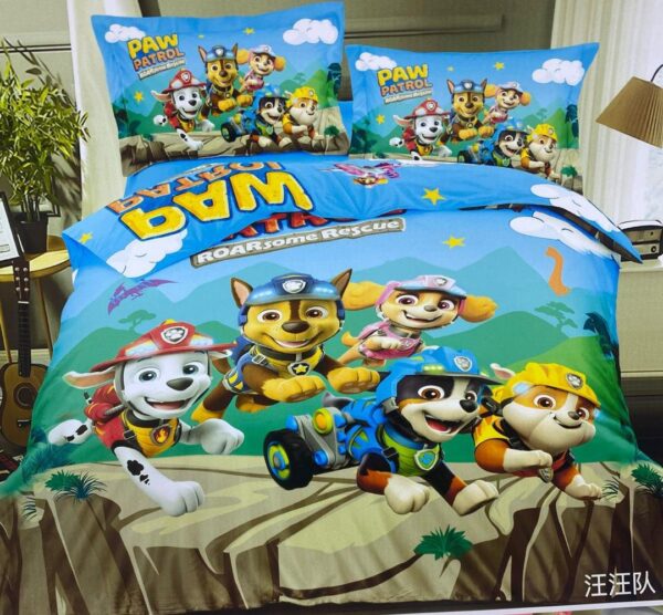 Paw Paw Patrol Kid's Character Duvets 1 Pillowcase, 1 Bedsheet, 1 Duvet 4x6