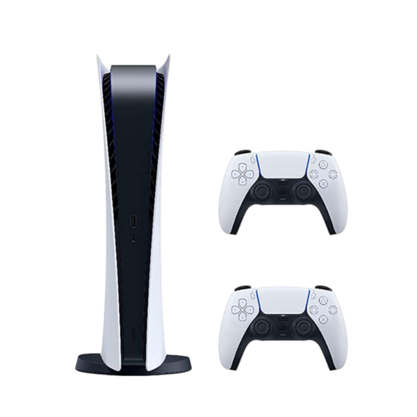 Sony PlayStation 5 Slim Edition Console with 2 Dual Sense Wireless Controllers - Image 2