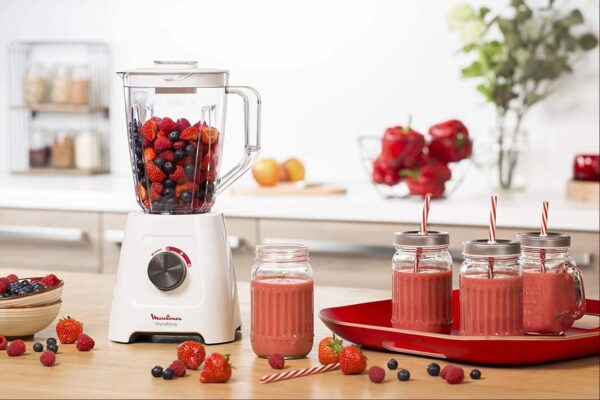 Moulinex Blendforce Blender With Grinder and Grater, 2L, 600W, White LM423127 - Image 3