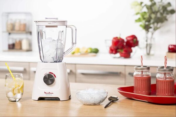 Moulinex Blendforce Blender With Grinder and Grater, 2L, 600W, White LM423127 - Image 2