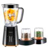 Kenwood Blender 500W Smoothie Blender/Smoothie Maker 1.5L with Grinder Mill, Chopper Mill, Ice Crush Function BLP15.360BK Black