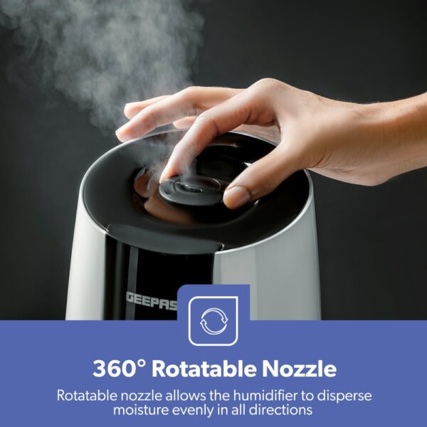 Geepas 2.6L Ultrasonic Humidifier GUH63072UK - Image 4